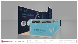 10x20 Peninsula booth design by Exhibit-Rentals